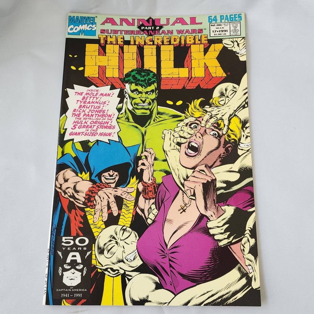Marvel The Incredible Hulk Annual #17 Comic Book Subterranean Wars 1991